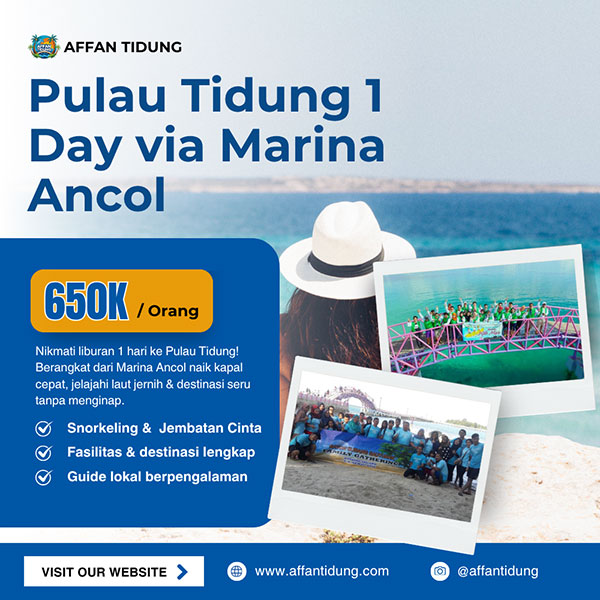 paket pulau tidung 1 day via marina ancol