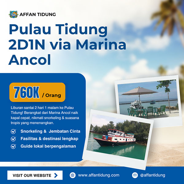 paket pulau tidung 2d1n via marina ancol