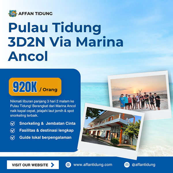 paket pulau tidung 3d2n via marina ancol