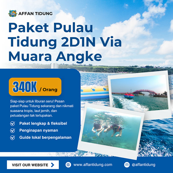 paket wisata pulau tidung 2 hari 1 malam via muara angke